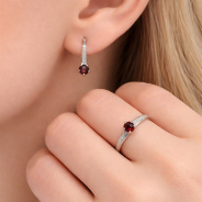 Серьги из Серебра 925 Приволжский ювелир арт. 311304-FA11GR26, Родирование.