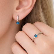 Серьги из Серебра 925 Приволжский ювелир арт. 311305-GH55, Родирование.