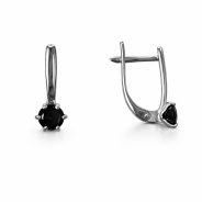 Серьги из Серебра 925 Приволжский ювелир арт. 311305-GR26, Родирование.