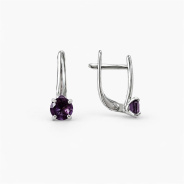 Серьги из Серебра 925 Приволжский ювелир арт. 311306-FA67, Родирование.