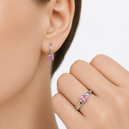 Серьги из Серебра 925 Приволжский ювелир арт. 311306-MS46, Родирование.