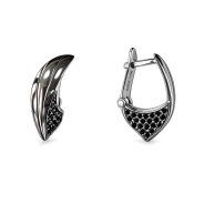 Серьги из Серебра 925 Приволжский ювелир арт. 311310-SH73, Родирование.