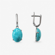 Серьги из Серебра 925 Приволжский ювелир арт. 311354-BM, Родирование.