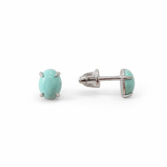 Серьги из Серебра 925 Приволжский ювелир арт. 311355-BM, Родирование.