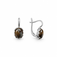 Серьги из Серебра 925 Приволжский ювелир арт. 311356-YR, Родирование.