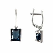 Серьги из Серебра 925 Приволжский ювелир арт. 311381-FA77, Родирование.
