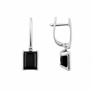 Серьги из Серебра 925 Приволжский ювелир арт. 311381-SH73, Родирование.