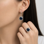 Серьги из Серебра 925 Приволжский ювелир арт. 311397-FA59, Родирование.