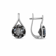 Серьги из Серебра 925 Приволжский ювелир арт. 311400-GH73, Родирование.