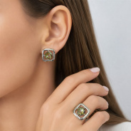 Серьги из Серебра 925 Приволжский ювелир арт. 311404-GH5, Родирование.