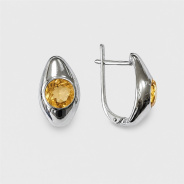 Серьги из Серебра 925 Приволжский ювелир арт. 311407-CT20, Родирование.