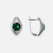 Серьги из Серебра 925 Приволжский ювелир арт. 311407-NK23, Родирование.