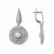 Серьги из Серебра 925 Приволжский ювелир арт. 311420-AG07, Родирование.