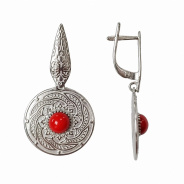 Серьги из Серебра 925 Приволжский ювелир арт. 311420-KR26, Родирование.