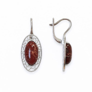Серьги из Серебра 925 Приволжский ювелир арт. 311455-YS, Родирование.