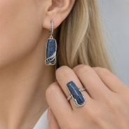 Серьги из Серебра 925 Приволжский ювелир арт. 311458-KR15, Родирование.