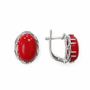 Серьги из Серебра 925 Приволжский ювелир арт. 311459-KR26, Родирование.