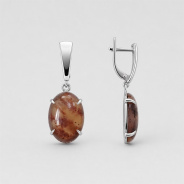 Серьги из Серебра 925 Приволжский ювелир арт. 311465-AG37, Родирование.