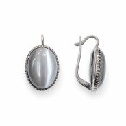 Серьги из Серебра 925 Приволжский ювелир арт. 311469-KG54, Родирование.