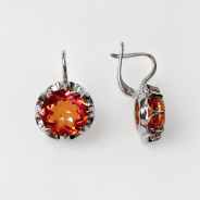 Серьги из Серебра 925 Приволжский ювелир арт. 311470-GH42, Родирование.
