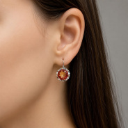Серьги из Серебра 925 Приволжский ювелир арт. 311470-GH42, Родирование.