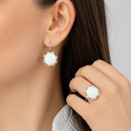 Серьги из Серебра 925 Приволжский ювелир арт. 311470-NF07, Родирование.