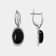 Серьги из Серебра 925 Приволжский ювелир арт. 311471-AV55, Родирование.