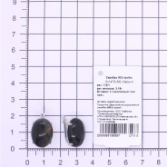 Серьги из Серебра 925 Приволжский ювелир арт. 311473-SG, Родирование.