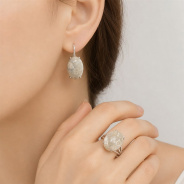Серьги из Серебра 925 Приволжский ювелир арт. 311534-KP, Родирование.