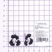 Серьги из Серебра 925 Приволжский ювелир арт. 311541-FA11, Родирование.