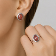 Серьги из Серебра 925 Приволжский ювелир арт. 311576-KV49, Родирование.