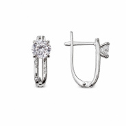 Серьги из Серебра 925 Приволжский ювелир арт. 311577-FA11, Родирование.