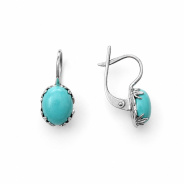 Серьги из Серебра 925 Приволжский ювелир арт. 311578-BM, Родирование.