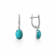 Серьги из Серебра 925 Приволжский ювелир арт. 311581-BM, Родирование.