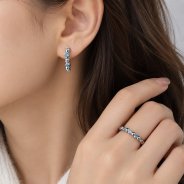 Серьги из Серебра 925 Приволжский ювелир арт. 311611-NK15, Родирование.