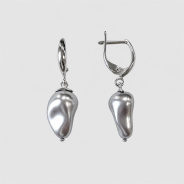 Серьги из Серебра 925 Приволжский ювелир арт. 311615-ZB54, Родирование.