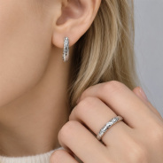 Серьги из Серебра 925 Приволжский ювелир арт. 311619-FA11, Родирование.