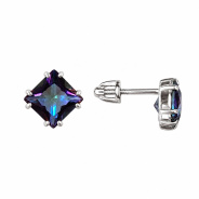 Серьги из Серебра 925 Приволжский ювелир арт. 311631-GH10, Родирование.