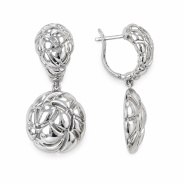 Серьги из Серебра 925 Приволжский ювелир арт. 311646, Родирование.