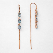 Серьги из Серебра 925 Приволжский ювелир арт. 312281-TP15, Золочение в два слоя.