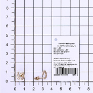 Серьги из Серебра 925 Приволжский ювелир арт. 312377-FA11, Золочение в два слоя.