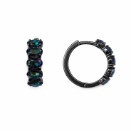 Серьги из Серебра 925 Приволжский ювелир арт. 314107-GH67, чёрный оксид.