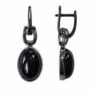 Серьги из Серебра 925 Приволжский ювелир арт. 314163-AV55, чёрный оксид.