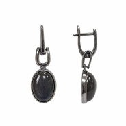 Серьги из Серебра 925 Приволжский ювелир арт. 314163-LB, чёрный оксид.