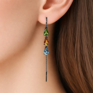 314281-MIX680 Серьги в каталоге Приволжский Ювелир