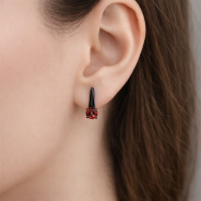 Серьги из Серебра 925 Приволжский ювелир арт. 314306-GH42, чёрный оксид.