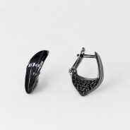 Серьги из Серебра 925 Приволжский ювелир арт. 314310-SH73, чёрный оксид.
