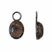 Серьги из Серебра 925 Приволжский ювелир арт. 314426-LB, чёрный оксид.