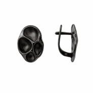 Серьги из Серебра 925 Приволжский ювелир арт. 314442, чёрный оксид.