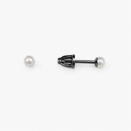 Серьги из Серебра 925 Приволжский ювелир арт. 314531-ZM07, чёрный оксид.